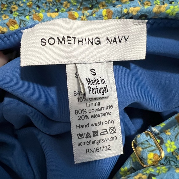 Something Navy one piece swimsuit - Picture 3 of 4